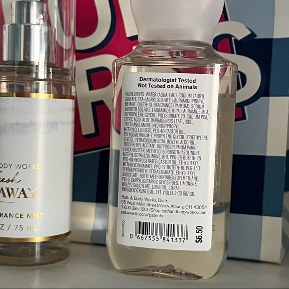 4x NEW FRESH GETAWAY Travel Gift Set: Bar Soap, Shower Gel, Body Cream, spray - Picture 7 of 9